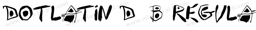 DotLatin_D21b Regula字体转换
